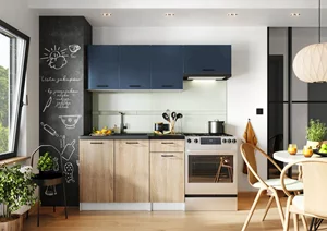 Image Кухня Stolkar Eco Line Tanya 1.2/1.8m Blue/Sonoma Oak