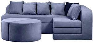 Image Бескаркасный диван Edka Jupiter 210/280/50 M3 индиго синий