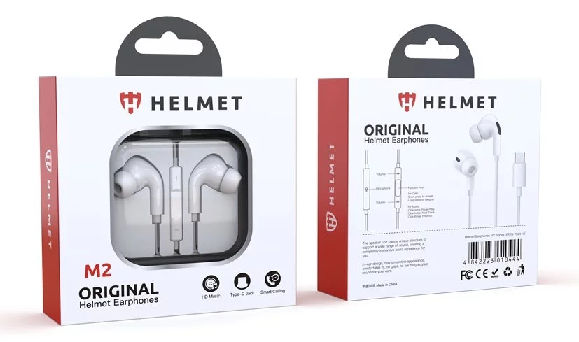 Image Наушники Helmet M2 Series 3.5mm White