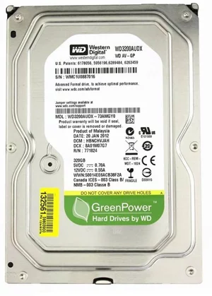 Жесткий диск HDD Western Digital AV-GP 320GB (WD3200AUDX)
