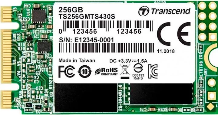 Image Dispozitiv de stocare SSD Transcend 256GB (TS256GMTS430S)