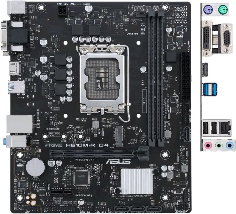 Image Материнская плата Asus PRIME H610M-R D4-SI