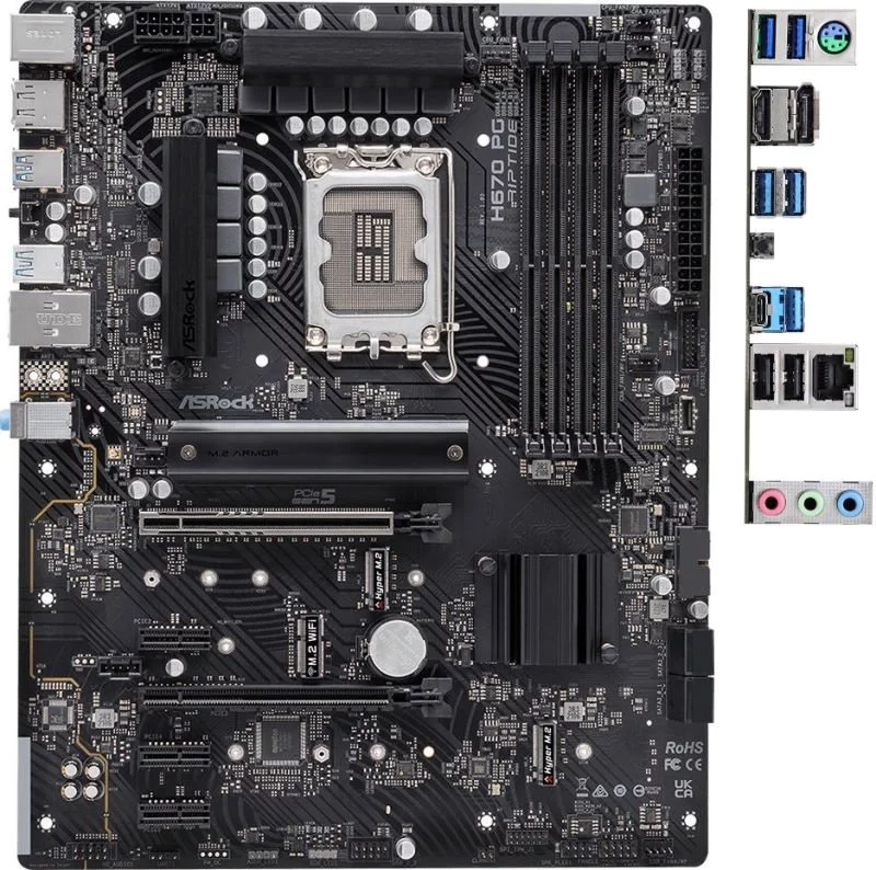 Image Материнская плата ASRock H670 PG Riptide