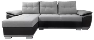 Image Canapea coltar Platan Karolina 02 Black, Light Gray