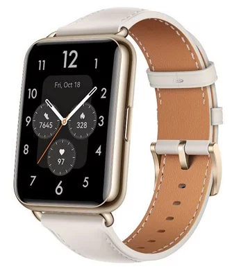 Ceas inteligent Huawei Watch Fit 2 Classic Moon White Leather