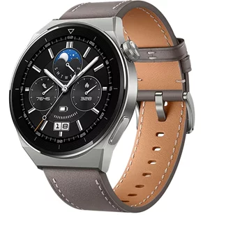 Умные часы HUAWEI Watch GT 3 Pro Titanium 46mm Gray Leather Strap