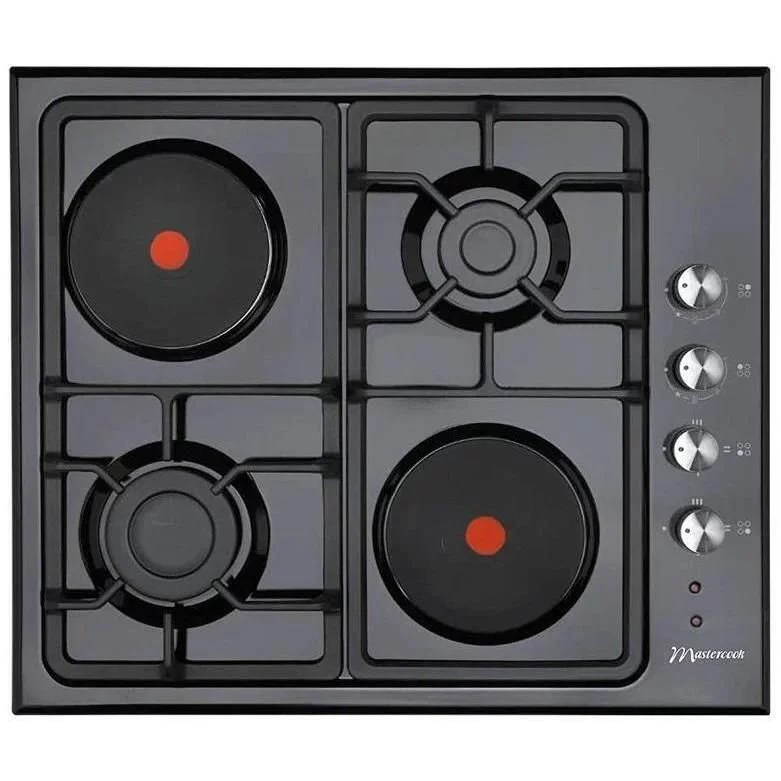 Plita incorporabila combinata Mastercook Sirius MC-E 4622 Black