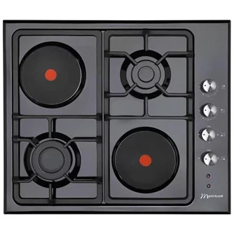 Plita incorporabila combinata Mastercook Sirius MC-E 4622 Black