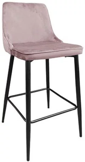 Scaun de bar DP Clasic Pudra, Black