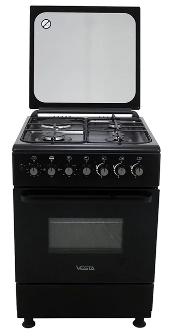 Комбинированная плита Vesta GC-GE6060i/3+1/BL