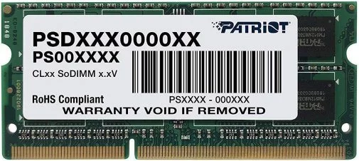Image Оперативная память Patriot Signature Line 8Gb DDR3-1600MHz SODIMM