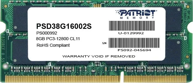 Image Memorie RAM Patriot Signature Line 8Gb DDR3-1600MHz SODIMM