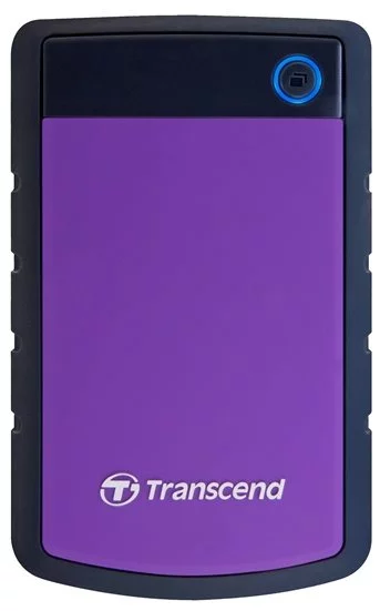 Image Hard disk extern Transcend StoreJet 25H3P 1TB Rubber Grey, Violet