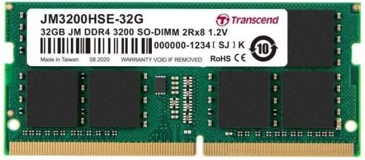 Image Memorie RAM Transcend 32Gb DDR4-3200MHz SODIMM