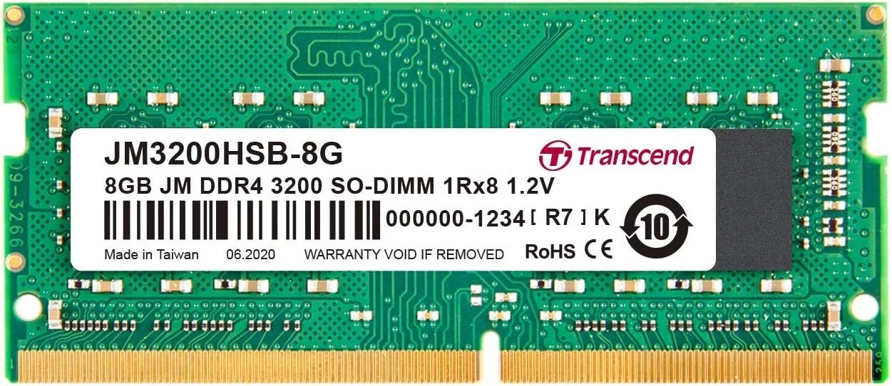 Memorie RAM Transcend 8Gb DDR4-3200MHz SODIMM