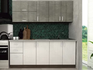 Image Кухня Modern Paola 2.0m Sonoma Truffle Oak, White Gloss, Monolith