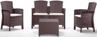 Set mobila de grădină Bica Lido 2 Storage Brown