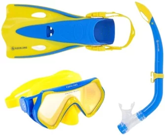 Set AquaLung Hero S/M Yellow, Blue