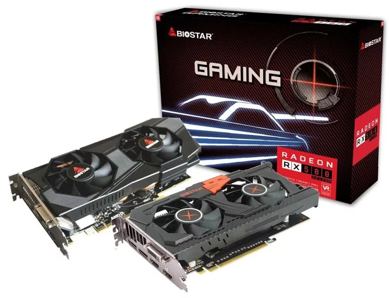 Image Placă video Biostar Gaming Radeon RX 580 (8GB, GDDR5, 256Bit)