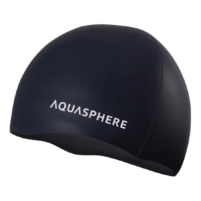 Image Cască de înot Aqua Sphere Plain Silicon Black