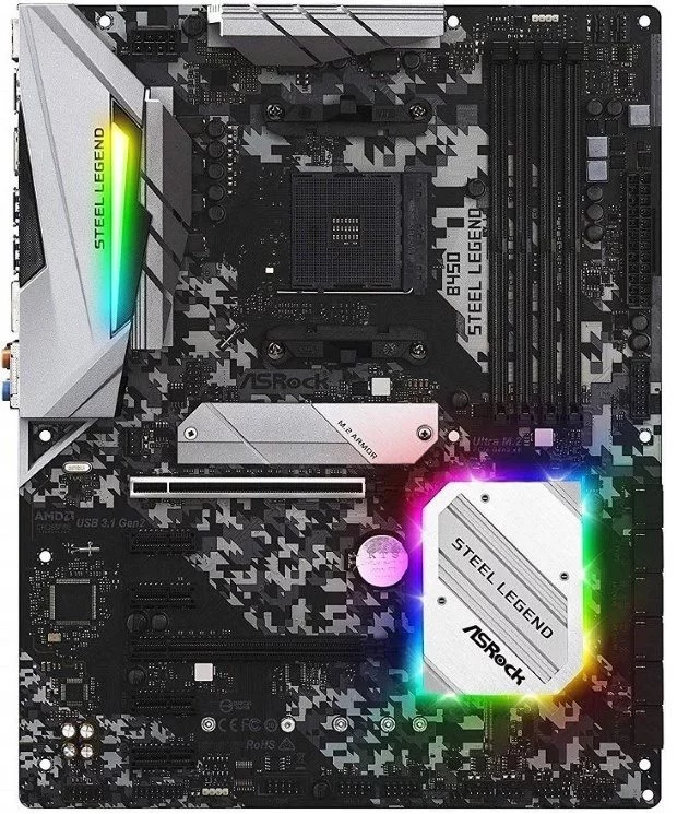 Image Материнская плата ASRock B450 Steel Legend