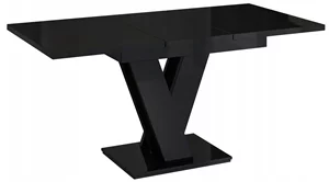 Image Masă de bucătărie extensibila Prospero Masiv Black Gloss