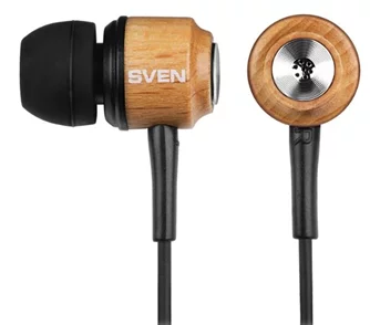 Наушники SVEN E-12 WD (SEB 12 WD), Wooden-Black