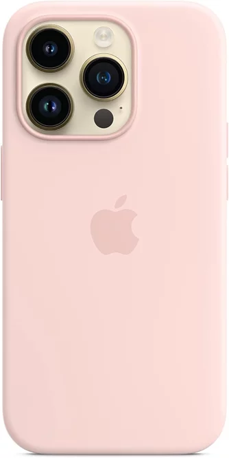 Чехол Original iPhone 14 Silicone Case with MagSafe Chalk Pink