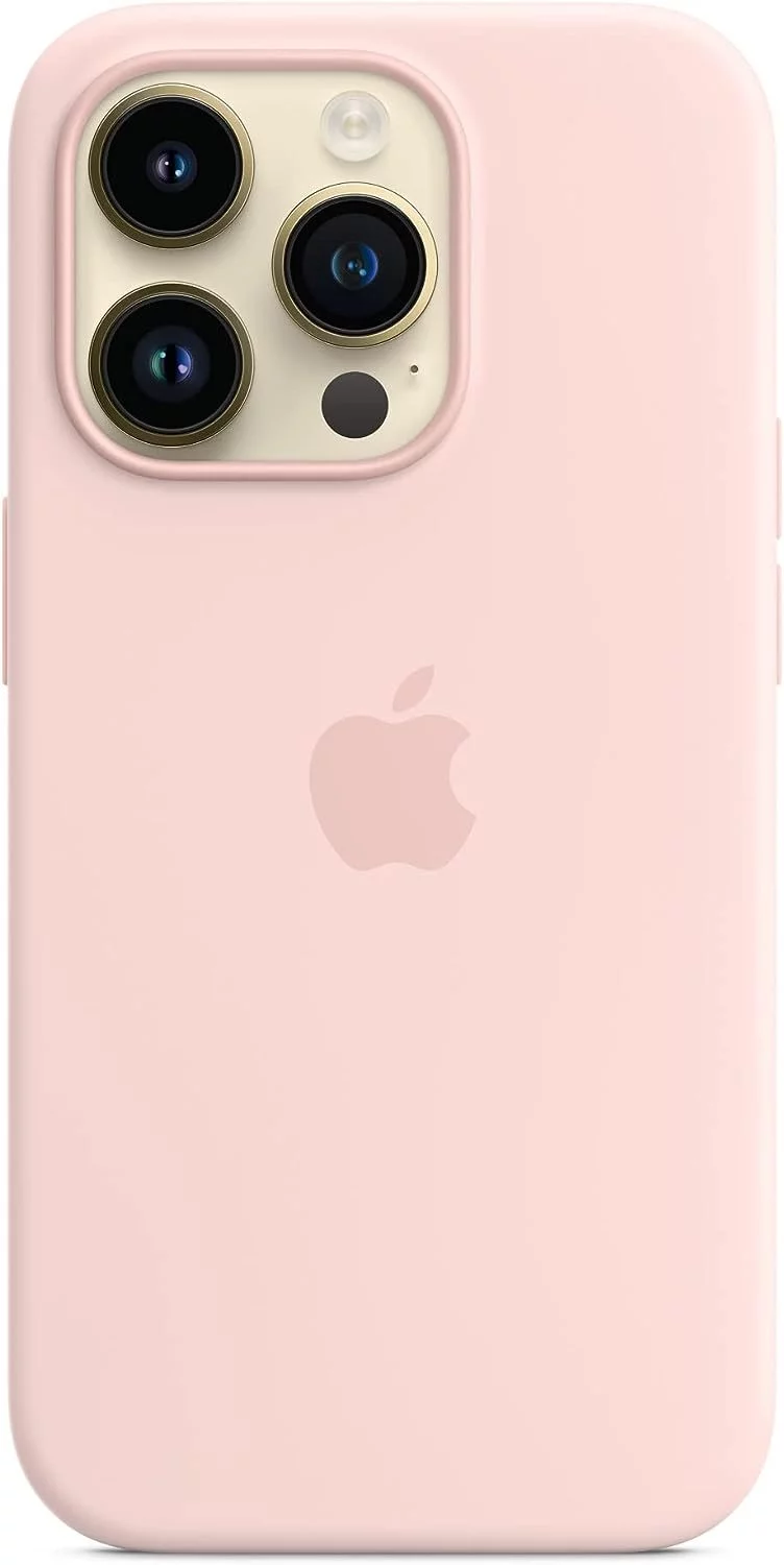 Image Husă Original iPhone 14 Silicone Case with MagSafe Chalk Pink