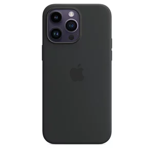 Image Husă Original iPhone 14 Pro Max Silicone Case with MagSafe Midnight