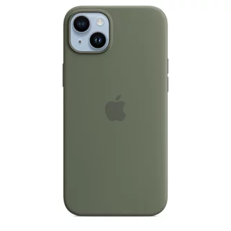 Husă Original iPhone 14 Plus Silicone Case with MagSafe Olive