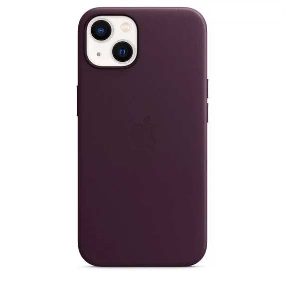 Image Husă Original iPhone 13 Leather Case with MagSafe Dark Chery