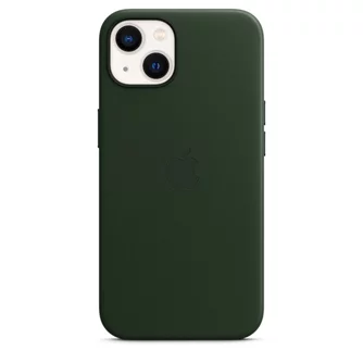 Husă Original iPhone 13 Leather Case with MagSafe Sequoia Green