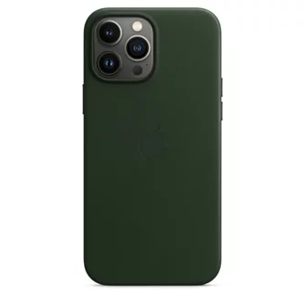 Чехол Original iPhone 13 Pro Max Leather Case with MagSafe Sequoia Green