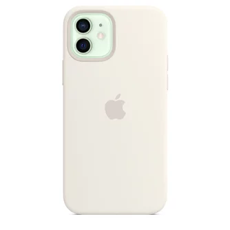 Чехол Original iPhone 12/12 Pro Silicone Case with MagSafe White