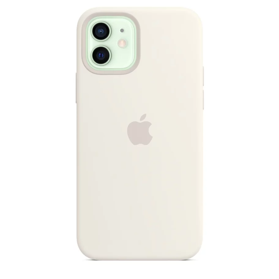 Image Husă Original iPhone 12/12 Pro Silicone Case with MagSafe White
