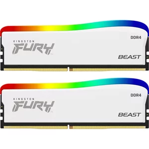 Оперативная память Kingston FURY Beast 32GB DDR4-3200 Kit White RGB