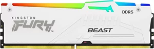 Image Memorie RAM Kingston FURY Beast 16GB DDR5-5600 White RGB EXPO