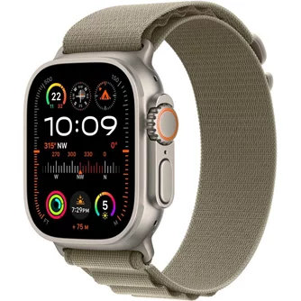 Ceas inteligent Apple Watch Ultra 2 GPS + LTE 49mm MRF03 Titanium Case Olive Alpine Loop - Large