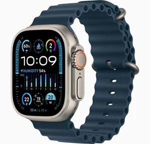 Image Ceas inteligent Apple Watch Ultra 2 GPS + LTE 49mm MREG3 Titanium Case Blue Ocean Band