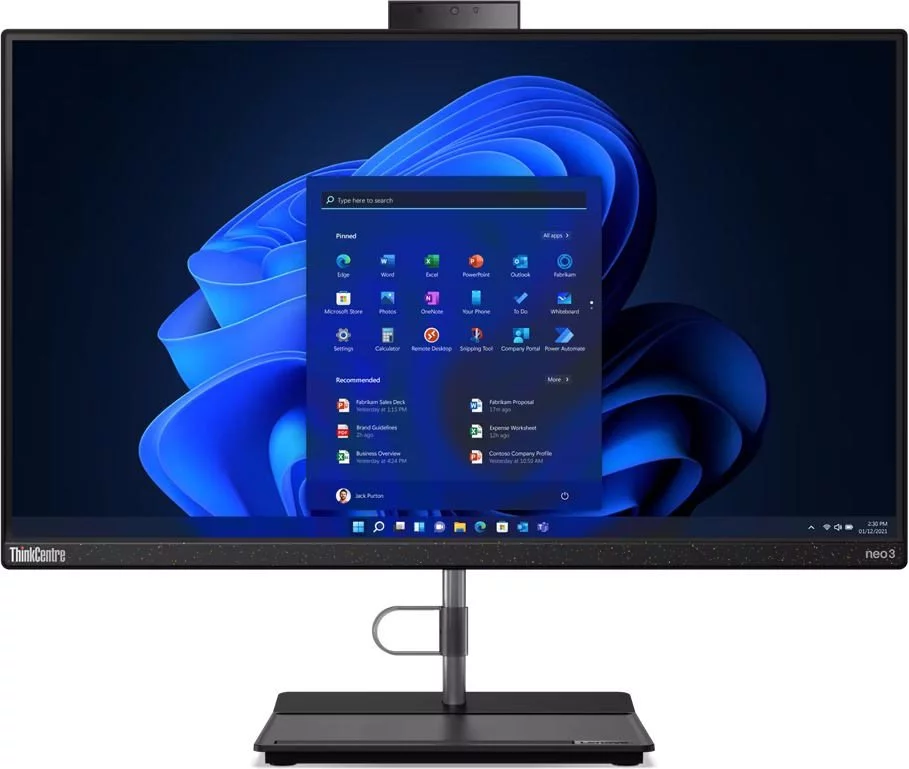 All-in-One PC Lenovo ThinkCentre neo 30a 24 (i5-12450H, 8GB, 512GB) Black