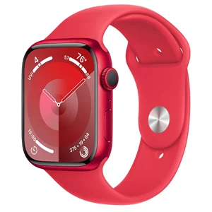 Ceas inteligent Apple Watch Series 9 GPS + LTE 45mm MRYE3 (PRODUCT) RED Sport Band S/M