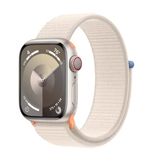 Ceas inteligent Apple Watch Series 9 GPS + LTE  41mm MRHQ3 Starlight Sport Loop