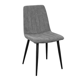 Scaun de bucatarie DP DC-90 BGF166-4 Dark Grey Velvet, Black