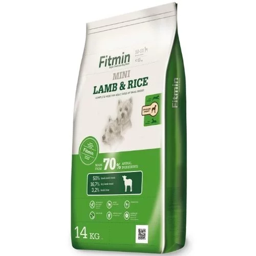 Image Сухой корм для собак Fitmin mini lamb&rise 14 kg