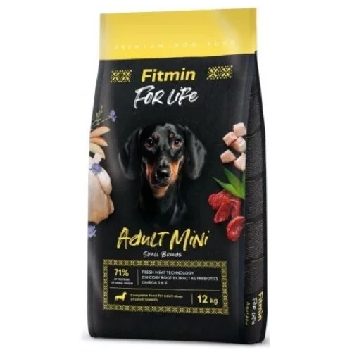Hrana uscata pentru caini Fitmin For Life Adult Mini 12kg