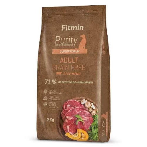 Hrana uscata pentru caini Fitmin Purity GF Adult Beef 2 kg