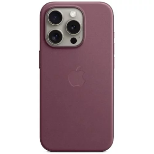 Image Husă Original iPhone 15 Pro FineWoven Case with MagSafe Mulberry