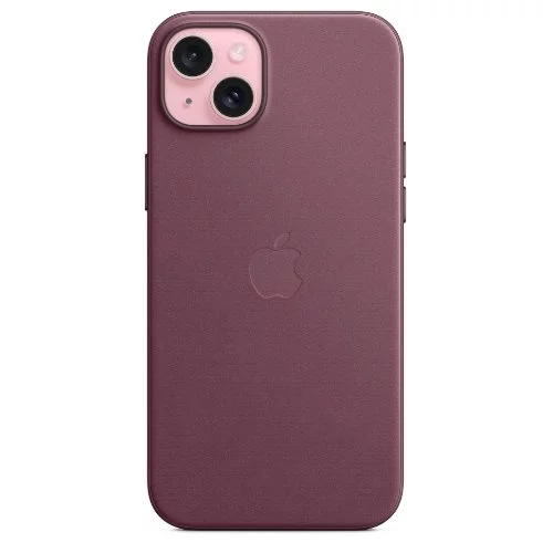 Image Husă Original iPhone 15 Plus Fine Woven Case with MagSafe Mulberry