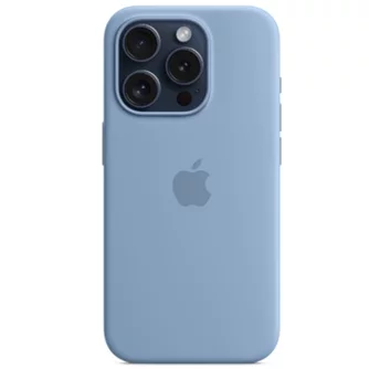 Husă Original iPhone 15 Pro Silicone Case with MagSafe Winer Blue
